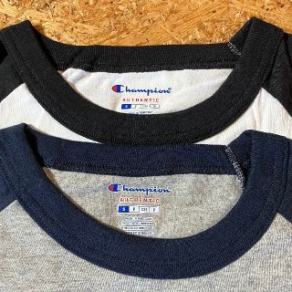 チャンピオン(Champion)のchampion ラグラン スリーブ 7分袖 Tシャツ S 2枚セット(Tシャツ/カットソー(七分/長袖))