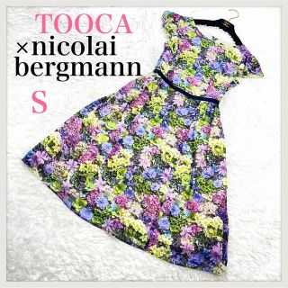 トッカ(TOCCA)の極美品✨TOCCA ワンピース 花柄 Aライン ニコライバーグマン(ひざ丈ワンピース)