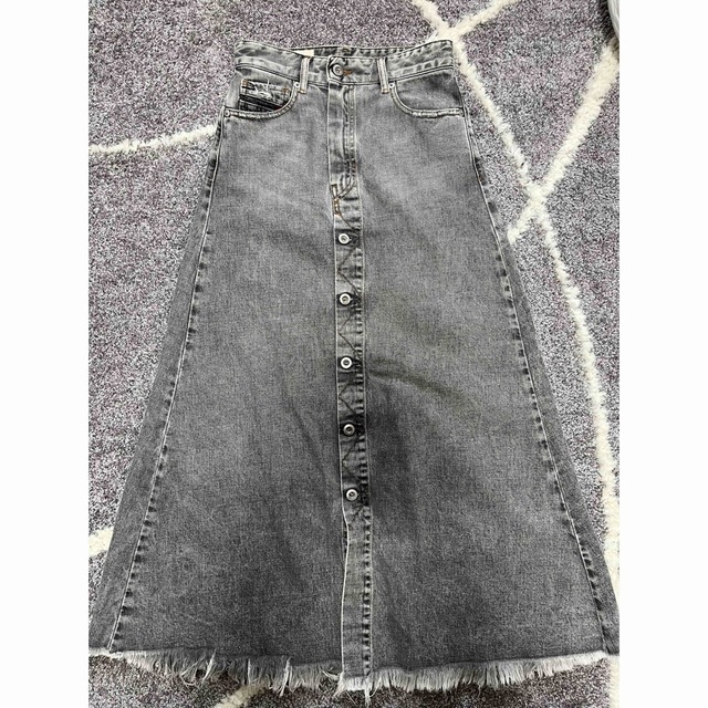 極美品】ディーゼル 2019SS マキシデニムスカート ダメージ加工 春 25 ...