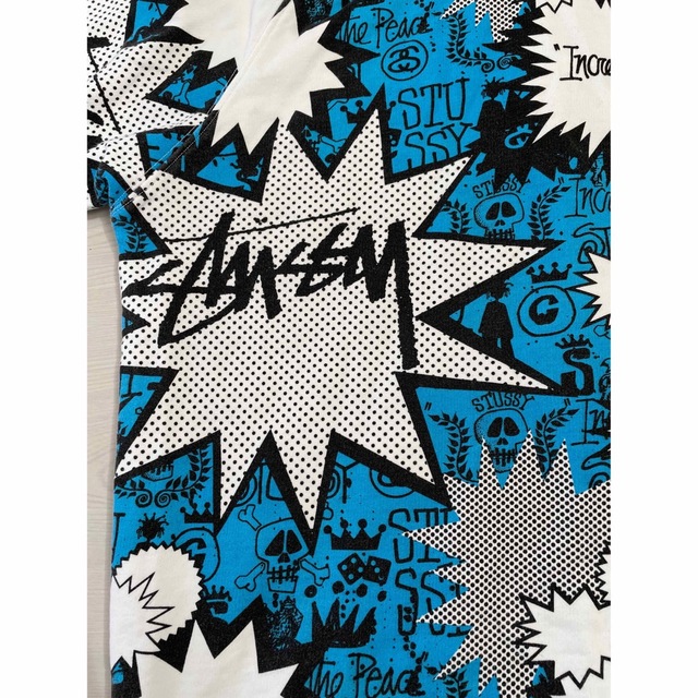 STUSSY パーカー 吹き出し シャドウマン クラウン ダイス スカル 総柄 ...