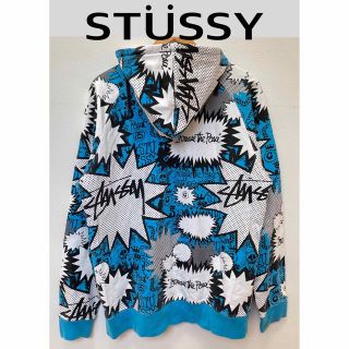 ステューシー(STUSSY)のSTUSSY　パーカー　吹き出し　シャドウマン　クラウン　ダイス　スカル　総柄(パーカー)