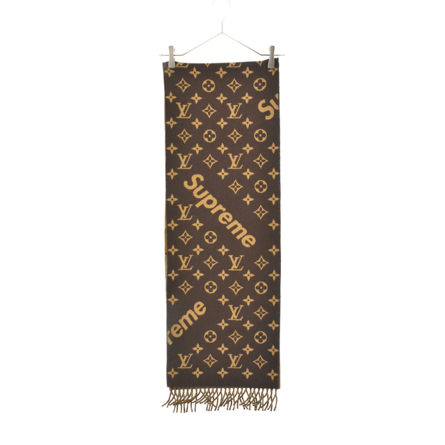 SUPREME シュプリーム 17AW ×LOUIS VUITTON LV Monogram Scarf