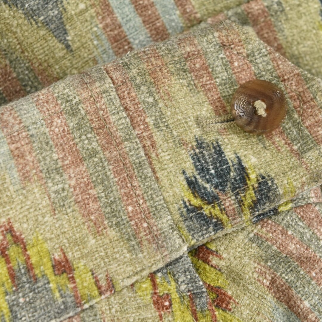 ETRO エトロ 20SS Sahariana Saharan Jacket ジオメトリック柄サファリ