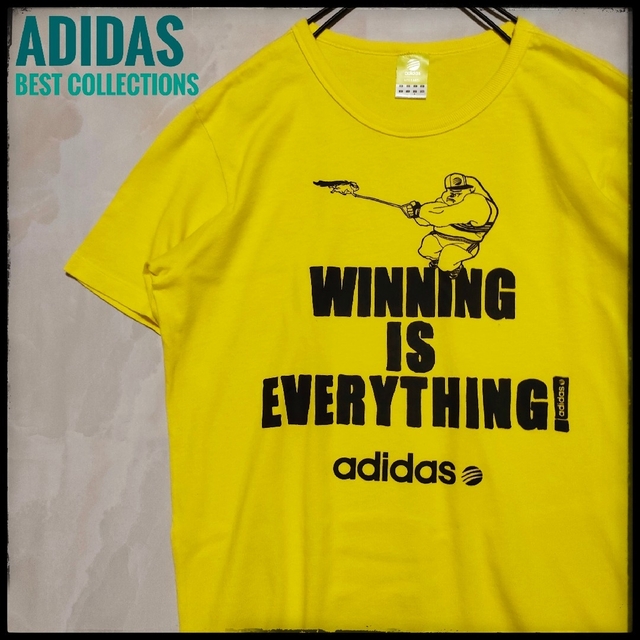 adidas(アディダス)の【T57】アディダス 半袖tシャツ レアデザイン ビッグロゴ プリント 古着 メンズのトップス(Tシャツ/カットソー(半袖/袖なし))の商品写真