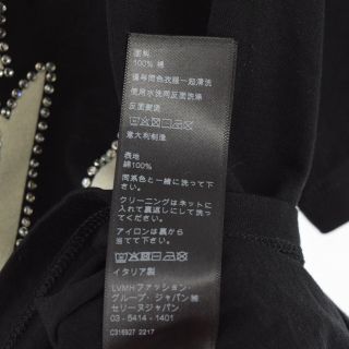 CELINE セリーヌ 22AW Studded Boy Doll T-Shirt In Cotton Jersey 2X59C671Q コットンジャージスタッズBOYDOLLTシャツ 半袖カットソー プリント ルーズフィット ブラック