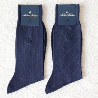 ブルックスブラザース(Brooks Brothers)の新品【ブルックスブラザーズ】2足セット 靴下 25-26cmプレゼント対応(ソックス)