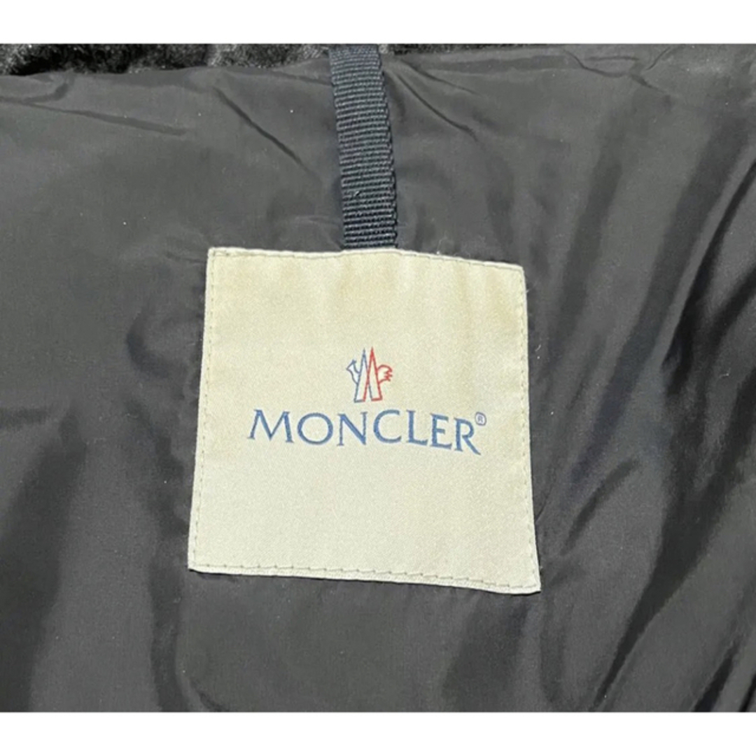 定価20万　MONCLER モンクレール　ショート　ダウン　グレー×ブラック　M