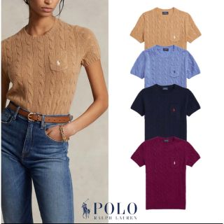 ポロラルフローレン(POLO RALPH LAUREN)の【値下げ交渉可】POLO RALPH LAUREN 半袖ニット(ニット/セーター)