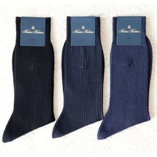 ブルックスブラザース(Brooks Brothers)の新品【ブルックスブラザーズ】3足セット 靴下 25-26cmプレゼント対応(ソックス)