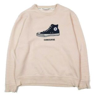 clane×converse 裏起毛スウェット　白　ホワイト　フリーサイズ