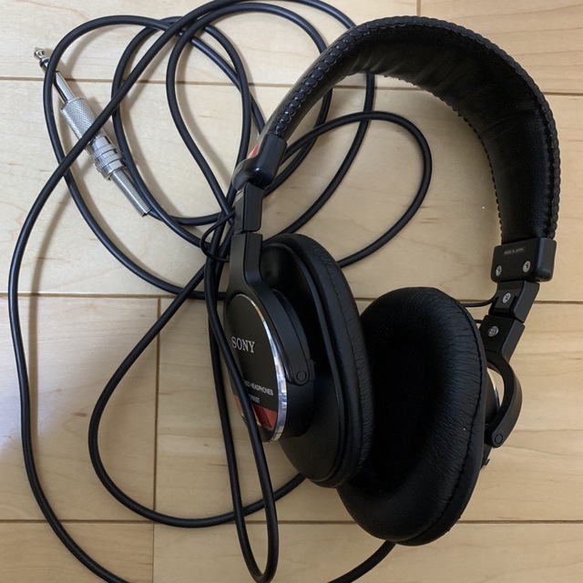 SONYモニターヘッドホン MDR-CD900ST 赤丸 - ヘッドフォン/イヤフォン