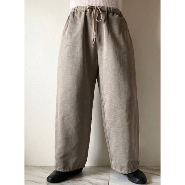 polyploid linen over pants 2 black