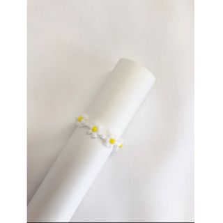 ビーズリング　white×yellow(リング)