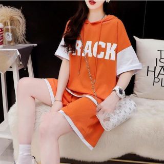 大きいサイズ レディース 春 夏 セットアップ パーカー ショートパンツ 新品