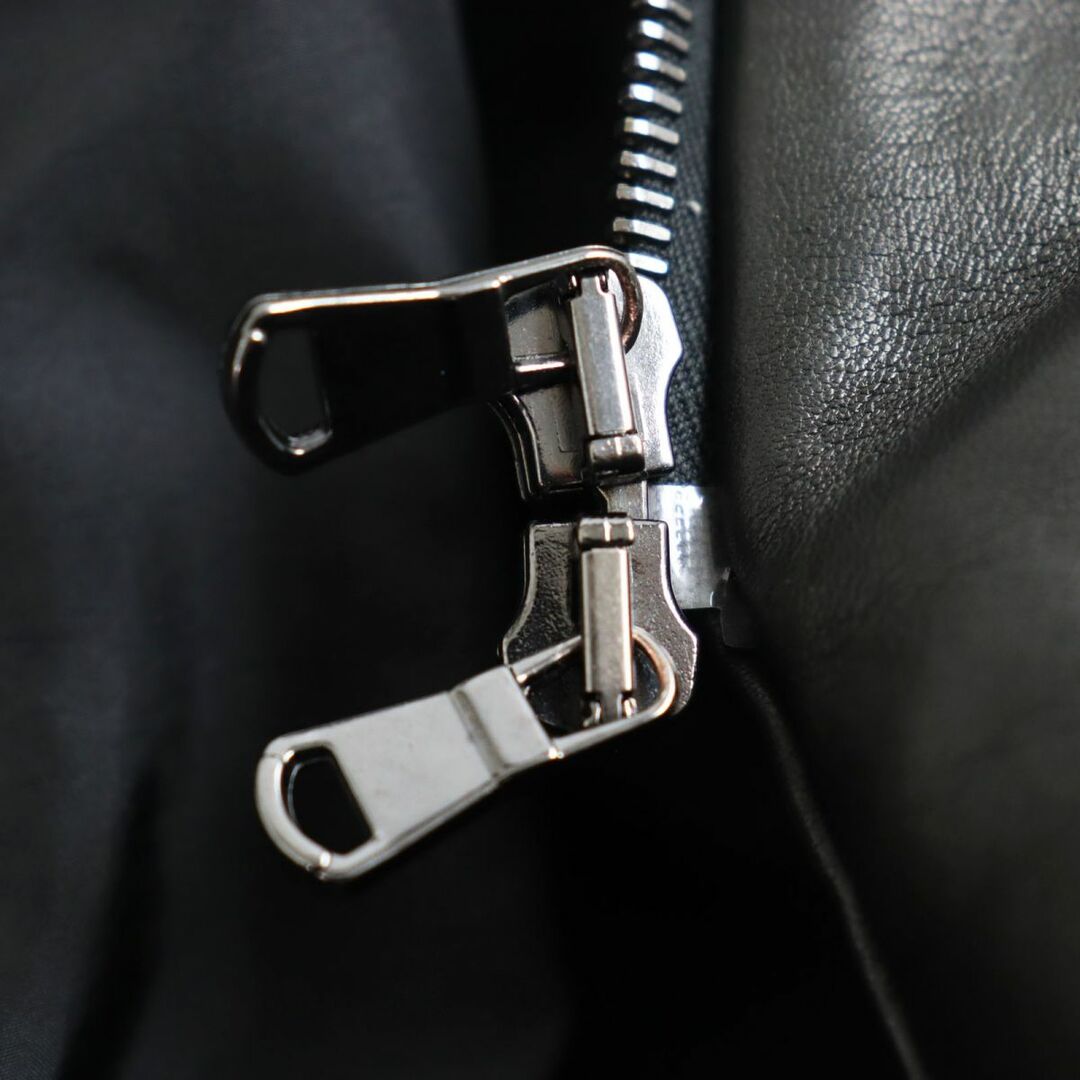 EMMETI - 極美品○EMMETI エンメティ ムートン×ラムレザー フーデッド