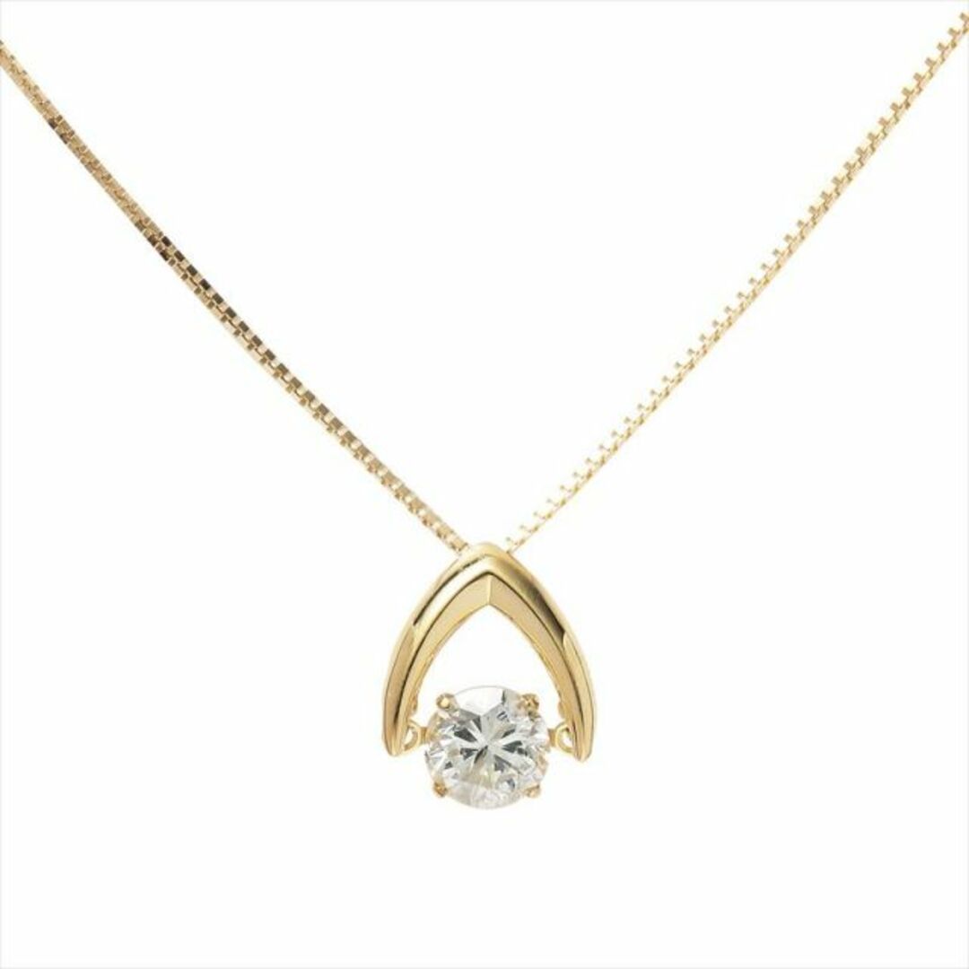 K18 イエローゴールド 0.5ct ダイヤモンド ネックレス