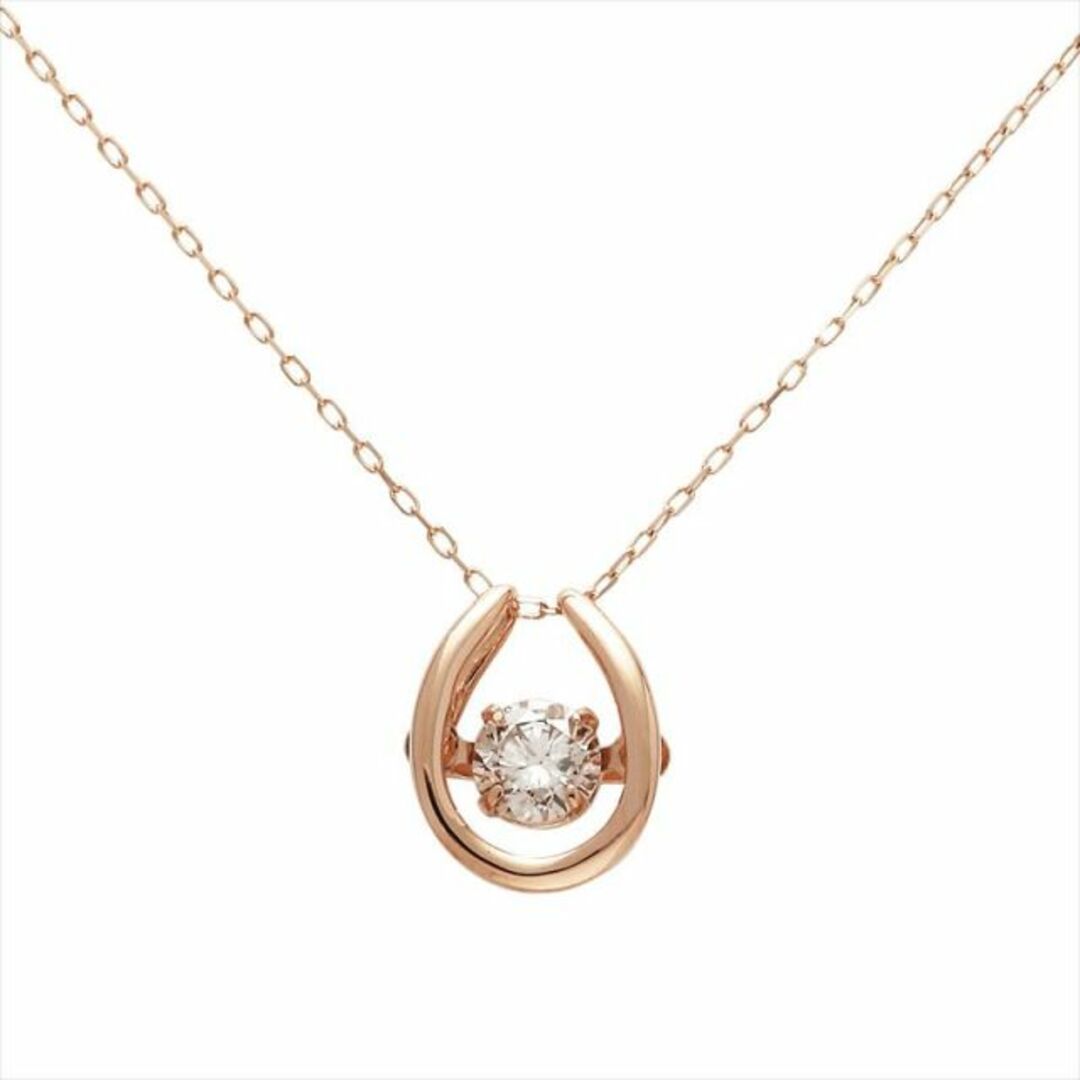 K18 ピンクゴールド 0.2ct ダイヤモンド ネックレス