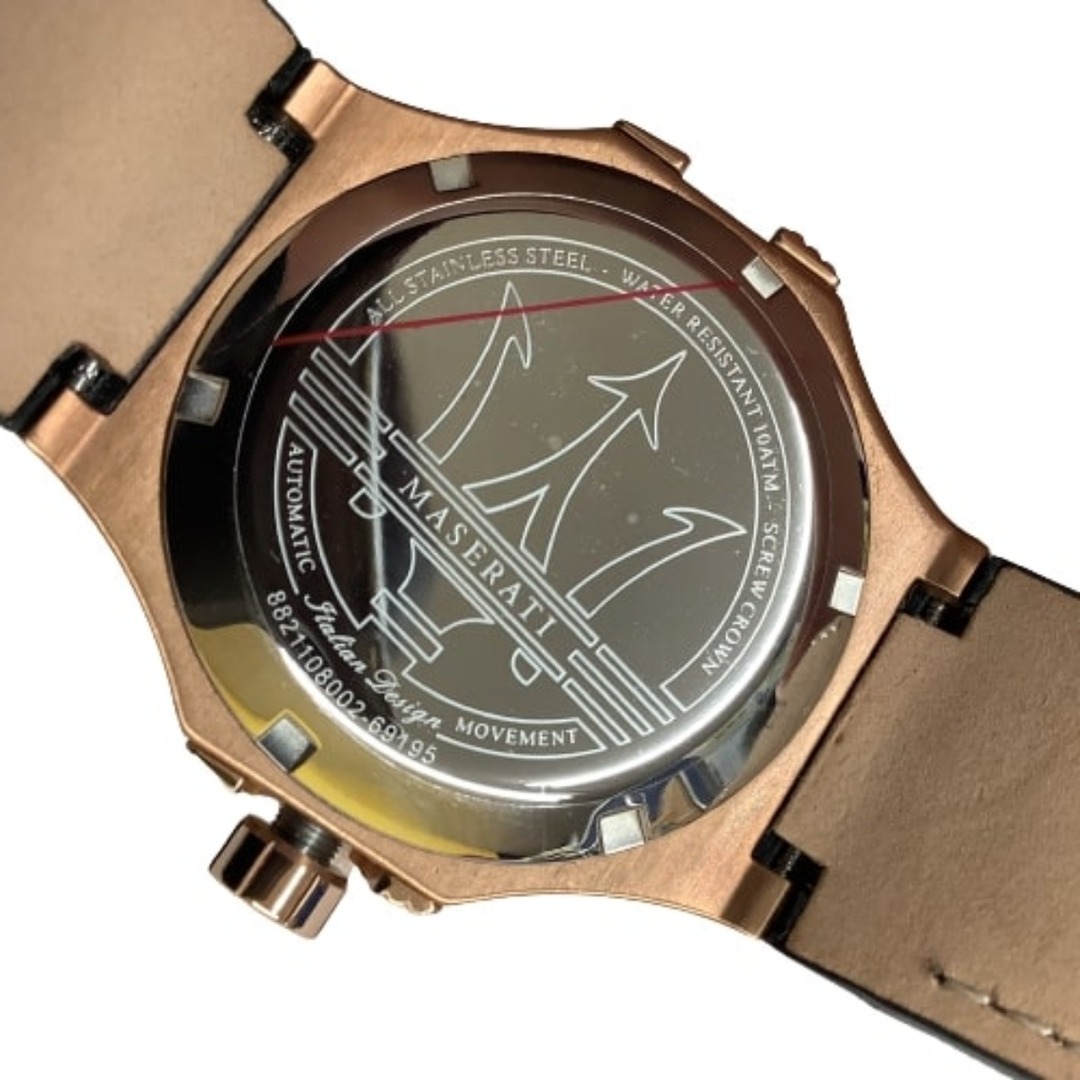 ♪♪MASERATI マセラティ 腕時計 Potenza スケルトン 自動巻き機械式 100m防水 メンズ 男性用  R8821108002