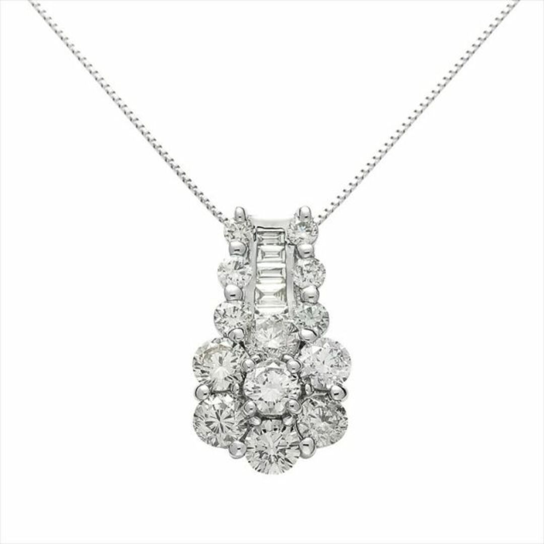 プラチナ PT 2.0ct ダイヤモンド ネックレス