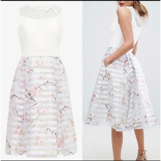 テッドベイカー(TED BAKER)のTED BAKER 桜　ワンピース　ブロッサム　花柄　ドレス　テッドベイカー(ひざ丈ワンピース)