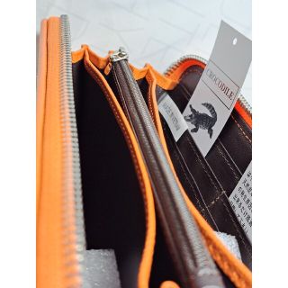 本物ナイル☆クロコダイル 本革☆パッチワーク☆ ラウンド 長財布