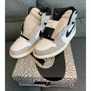 ジョーダン(Jordan Brand（NIKE）)のAIR JORDAN1 RETRO HIGH OG WHITE CEMENT(スニーカー)