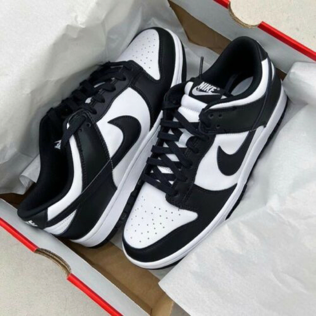 新品 NIKE DUNK LOW GS PANDA 24.5cm ダンク パンダ