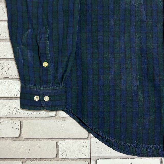 TOMMY HILFIGER - レア TOMMY HILFIGER 長袖BDシャツ チェック柄 刺繍