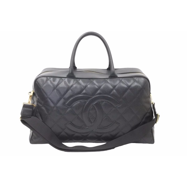 メール便送料無料対応可】 CHANEL 47726 中古 ゴールド金具 ブラック 8