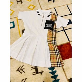 バーバリー(BURBERRY)の　BURBERRY バーバリー チェックポロ キッズワンピース 4Y 104cm(ワンピース)