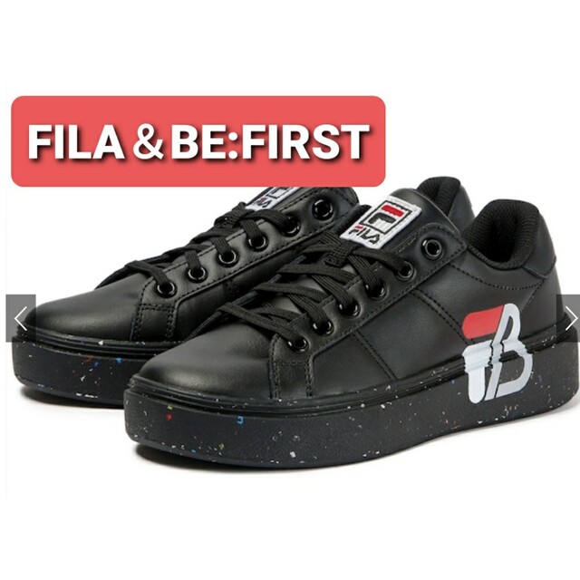 FILA×BE:FIRST ロゴスニーカーストラップノベルティ付き　新品未使用 メンズの靴/シューズ(スニーカー)の商品写真