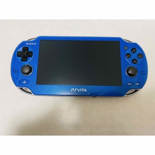 プレイステーションヴィータ(PlayStation Vita)のPS Vita PCH-1000ZA04  サファイアブルー　動作良好(家庭用ゲーム機本体)