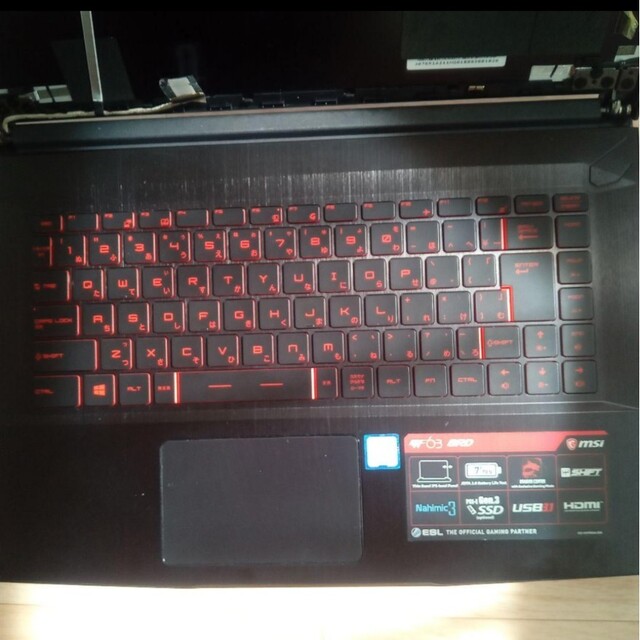 msi ゲーミングノートPC　GF63 8RD-067JP　ジャンク品