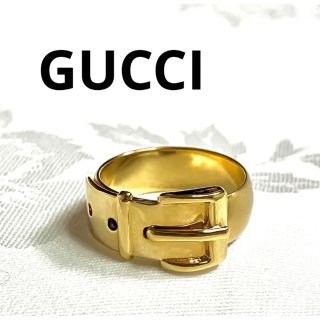 グッチ(Gucci)の【特別価格】美品❤︎GUCCIグッチ ベルトデザイン スカーフリング ゴールド(その他)