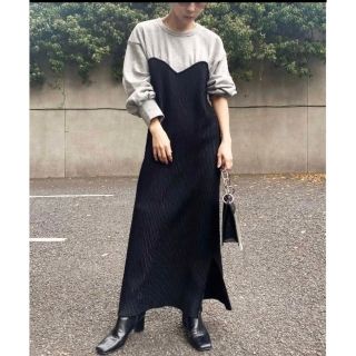 アメリヴィンテージ(Ameri VINTAGE)のAmeri vintage SWEAT KNIT DRESS(ロングワンピース/マキシワンピース)