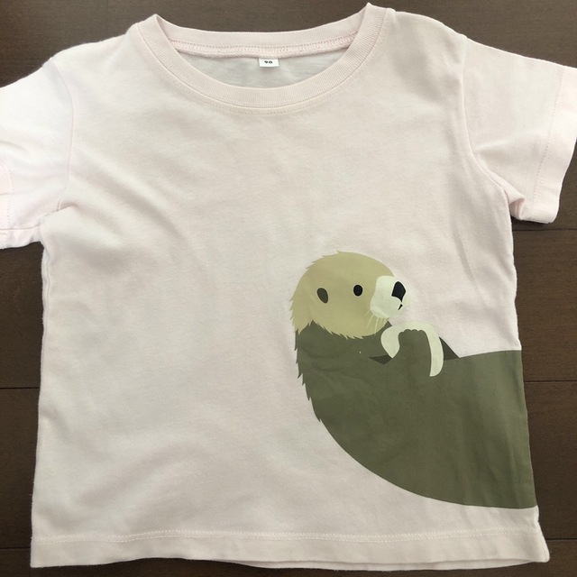 MUJI (無印良品)(ムジルシリョウヒン)の無印良品　Ｔシャツ　90 キッズ/ベビー/マタニティのキッズ服女の子用(90cm~)(Tシャツ/カットソー)の商品写真