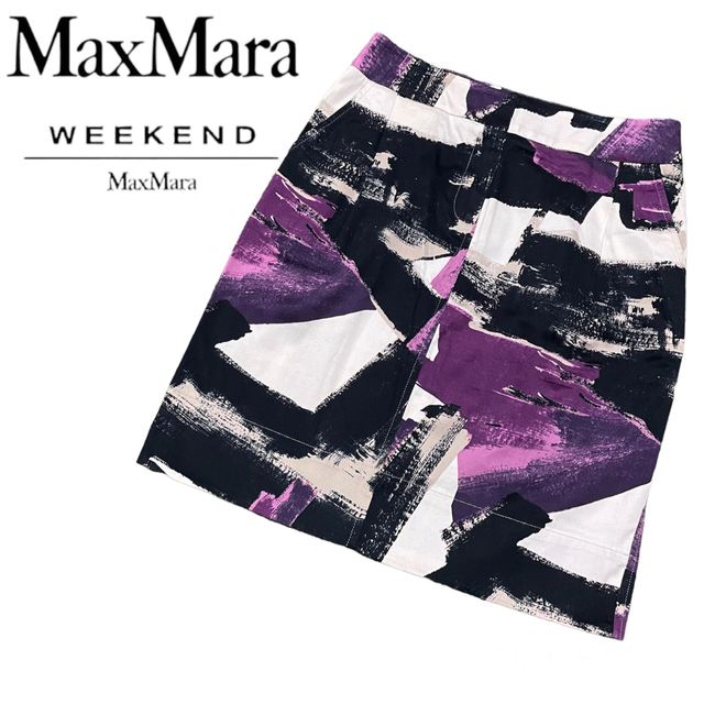 Weekend Max Mara(ウィークエンドマックスマーラ)の【美品】MaxMara マックスマーラ スカート タイトスカート 38 レディースのスカート(ミニスカート)の商品写真