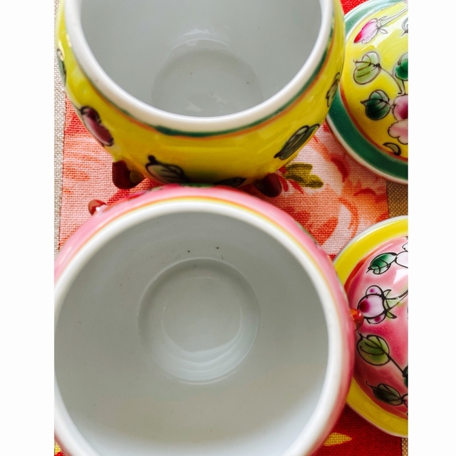 プラナカン食器　ミニポット&スプーンセット ⭐︎リプロダクション品⭐︎ インテリア/住まい/日用品のキッチン/食器(食器)の商品写真