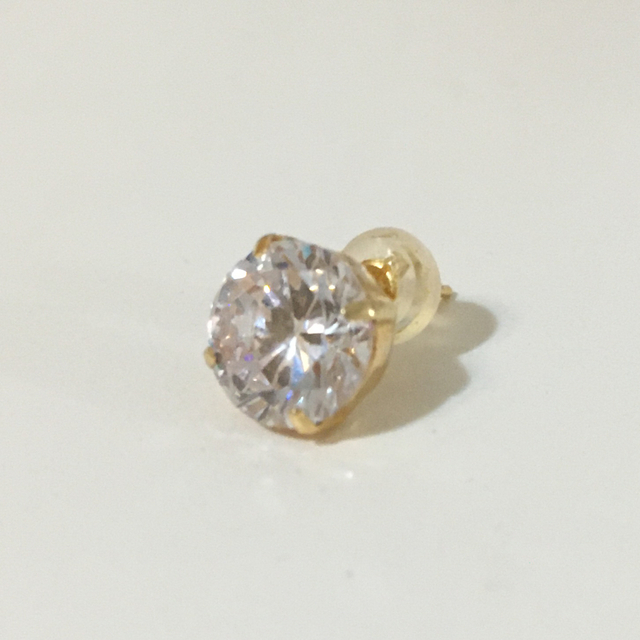 18K 天然ダイヤ　ピアス