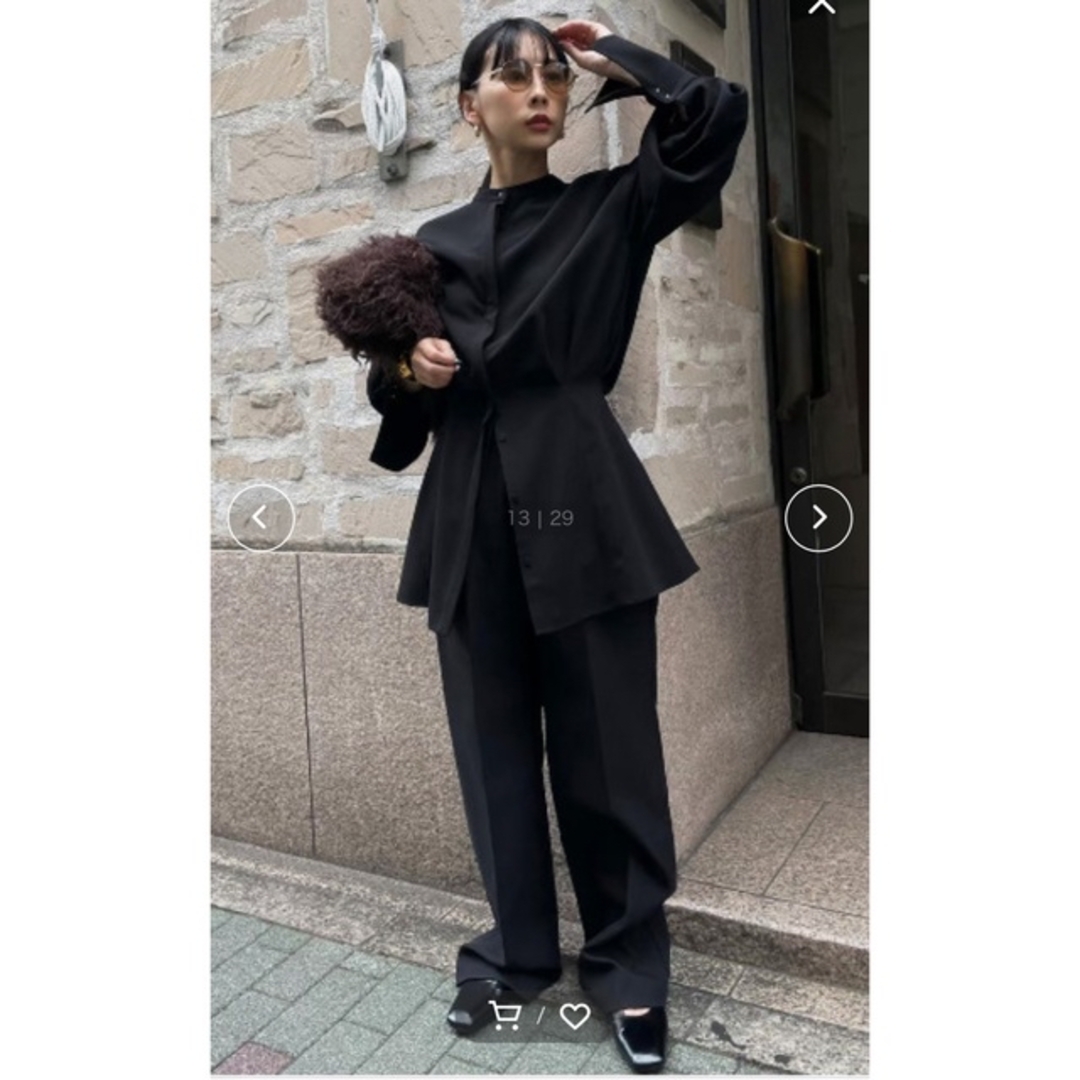 Ameri VINTAGE(アメリヴィンテージ)のUND DOUBLE WAIST PANTS レディースのパンツ(カジュアルパンツ)の商品写真