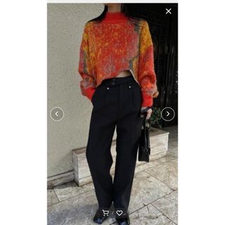 アメリヴィンテージ(Ameri VINTAGE)のUND DOUBLE WAIST PANTS(カジュアルパンツ)