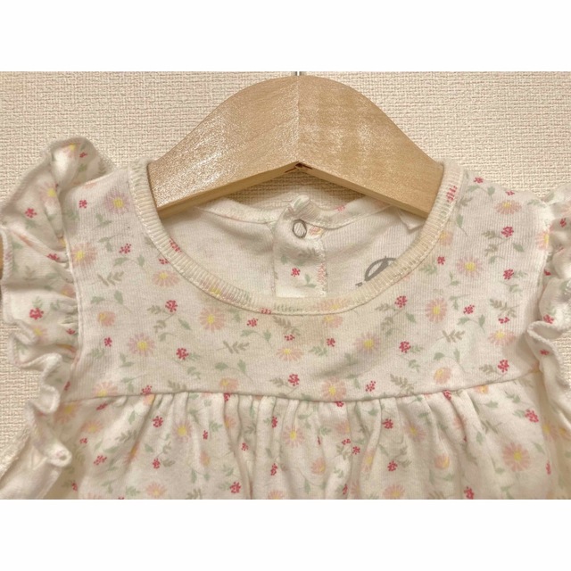 PETIT BATEAU(プチバトー)のプチバトー　花柄セットアップ　6m キッズ/ベビー/マタニティのベビー服(~85cm)(シャツ/カットソー)の商品写真