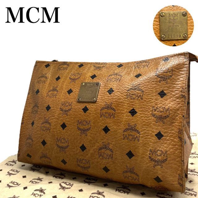 MCM - MCM クラッチバッグ セカンドバッグ ヴィセトス柄 プレート 金具