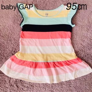 ベビーギャップ(babyGAP)の《95㎝》baby GAP ボーダー　Tシャツ　トップス(Tシャツ/カットソー)