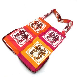 エルメス(Hermes)のエルメス HERMES ブリッド・ドゥ・ガラ シルキーポップ ハンドバッグ カバン ショッピングバッグ トートバッグ ブッフルスキッパー ルージュアッシュ レッド(トートバッグ)