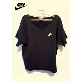 ナイキ(NIKE)のNIKE★ナイキ スウェット 半袖カットソー ボートネック★日本製★値下げ！(Tシャツ/カットソー(半袖/袖なし))