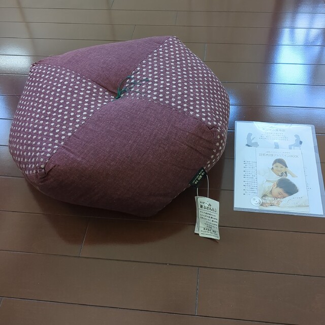 愛用 タグ付 おじゃみ座ぶとん 座布団 Lサイズ あられ紫×ワイン 高岡屋