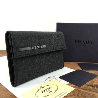 プラダ(PRADA)の未使用品 PRADA 三つ折り財布 M753 デニム 219(折り財布)