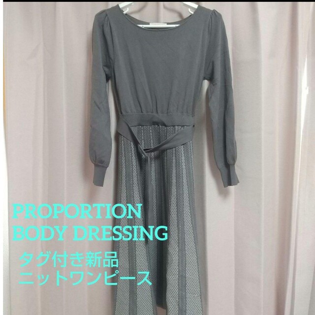 PROPORTION BODY DRESSING(プロポーションボディドレッシング)のPROPORTION BODY DRESSING＊ニットワンピース レディースのワンピース(ロングワンピース/マキシワンピース)の商品写真