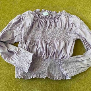 ザラキッズ(ZARA KIDS)のzara kids シャーリングブラウス　120(ブラウス)